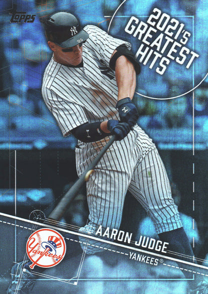 2022 Topps Series 1 2021's Greatest Hits Aaron Judge #21GH-19 New York Yankees