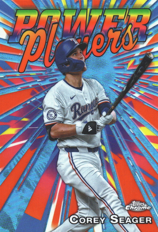 2025 Topps Chrome Power Players Corey Seager #PP-8 Texas Rangers