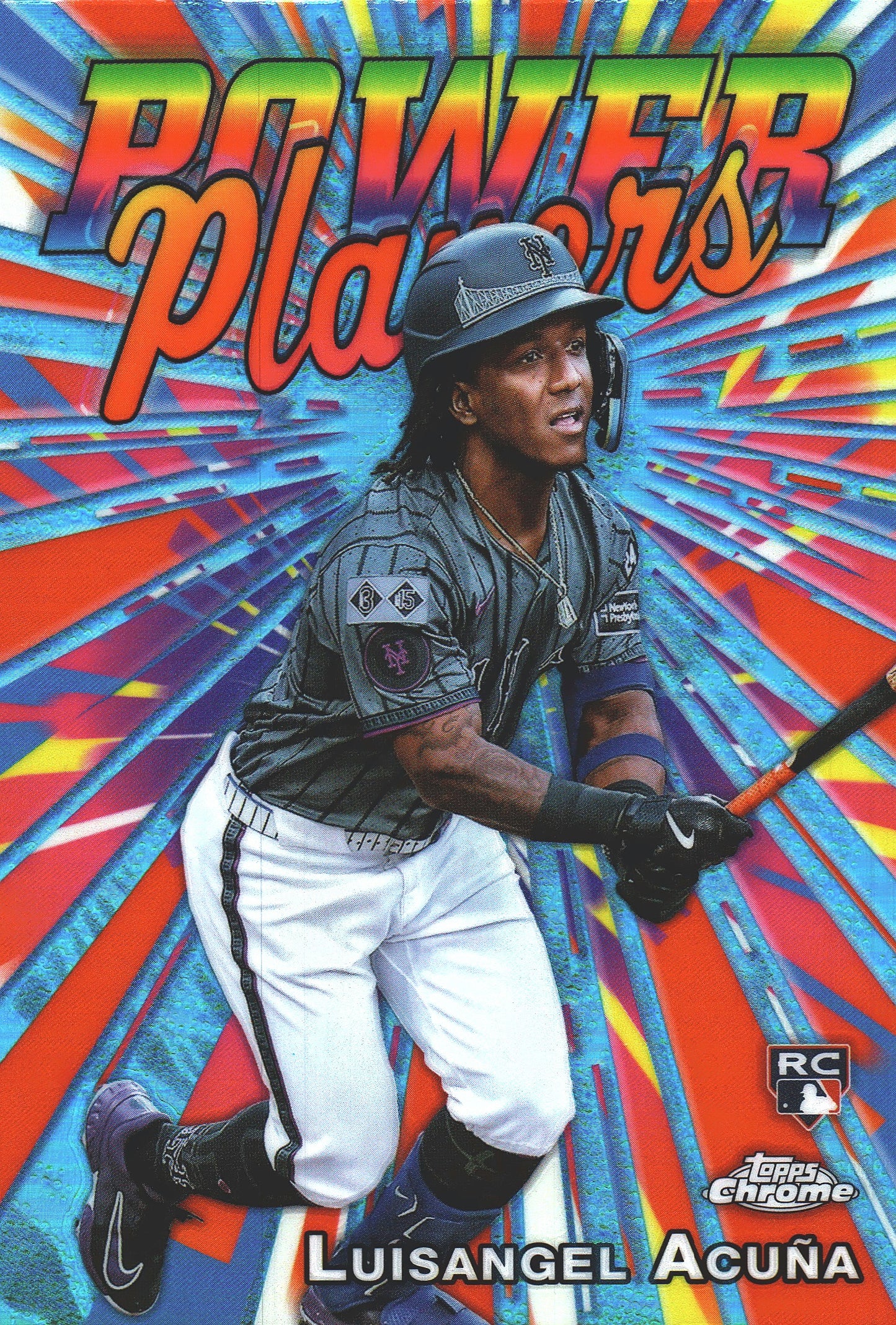 2025 Topps Chrome Power Players Luisangel Acuna #PP-24 New York Mets