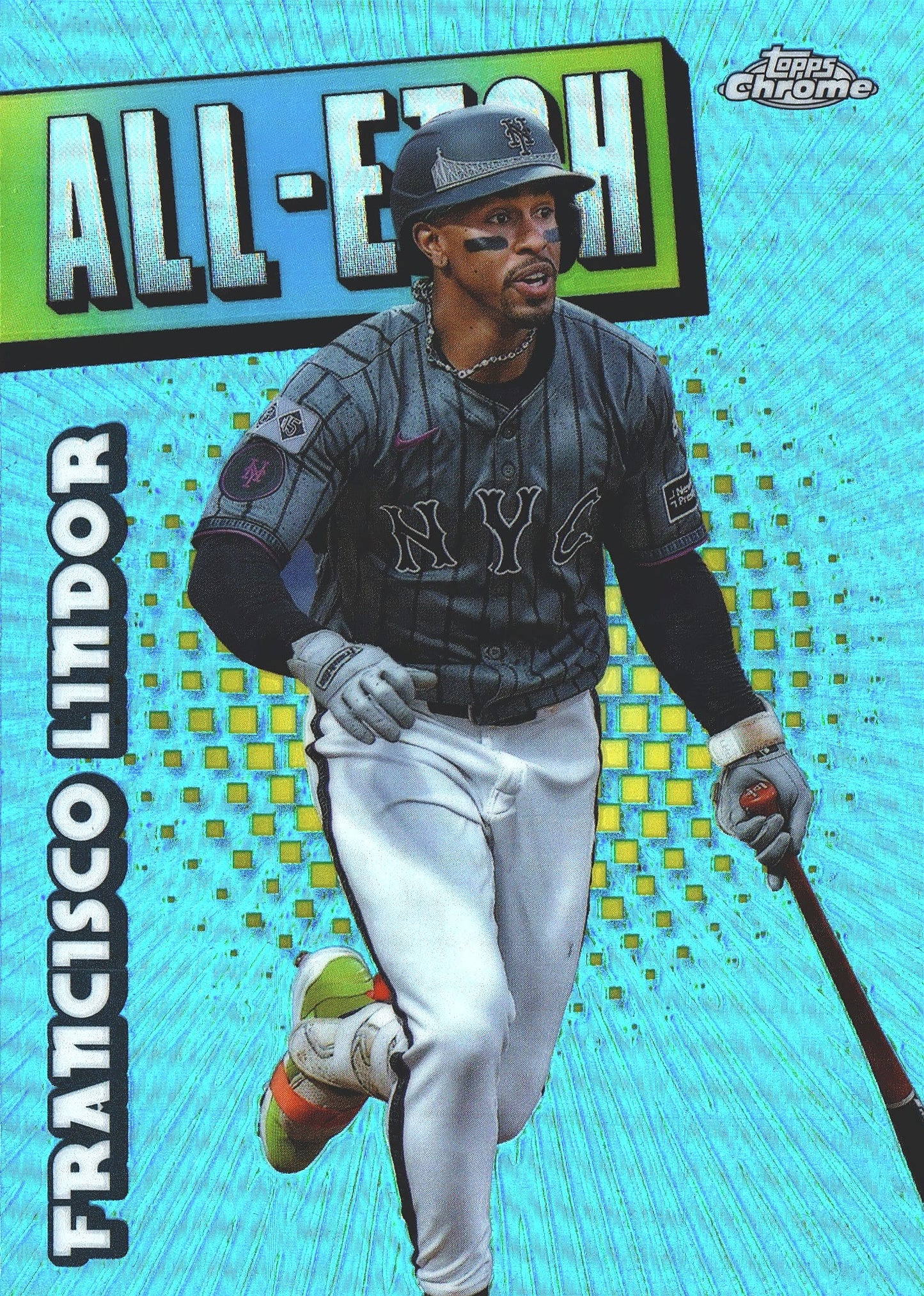 2025 Topps Chrome All-Etch Francisco Lindor #CAE-10 New York Mets
