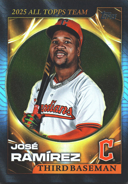 2026 Topps Series 1 2025 All Topps Team Blue Foil Jose Ramirez /150 #ATT-4 Cleveland Guardians