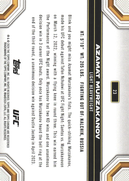 2024 Topps Chrome UFC X-Fractor Azamat Murzakanov #23