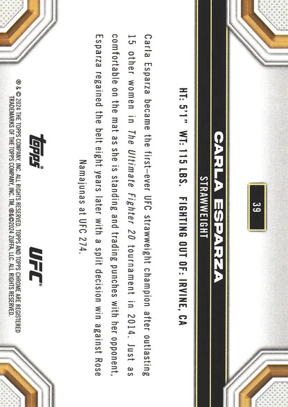 2024 Topps Chrome UFC X-Fractor Carla Esparza #39