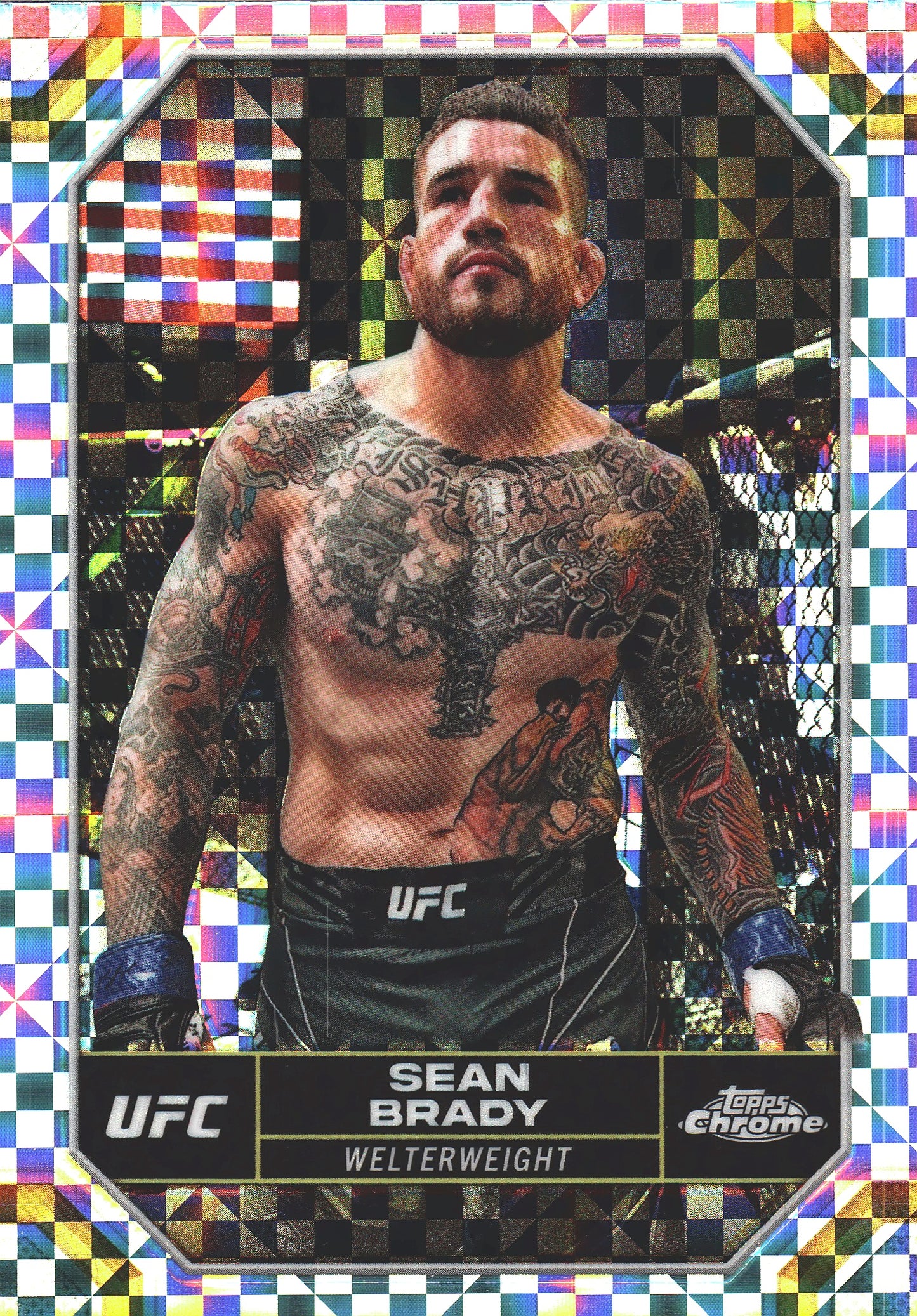 2024 Topps Chrome UFC X-Fractor Sean Brady #172