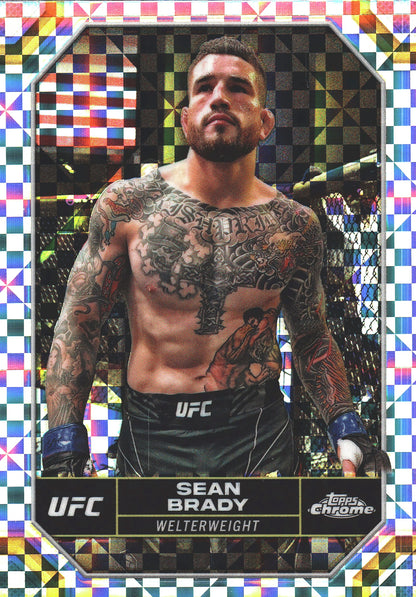 2024 Topps Chrome UFC X-Fractor Sean Brady #172