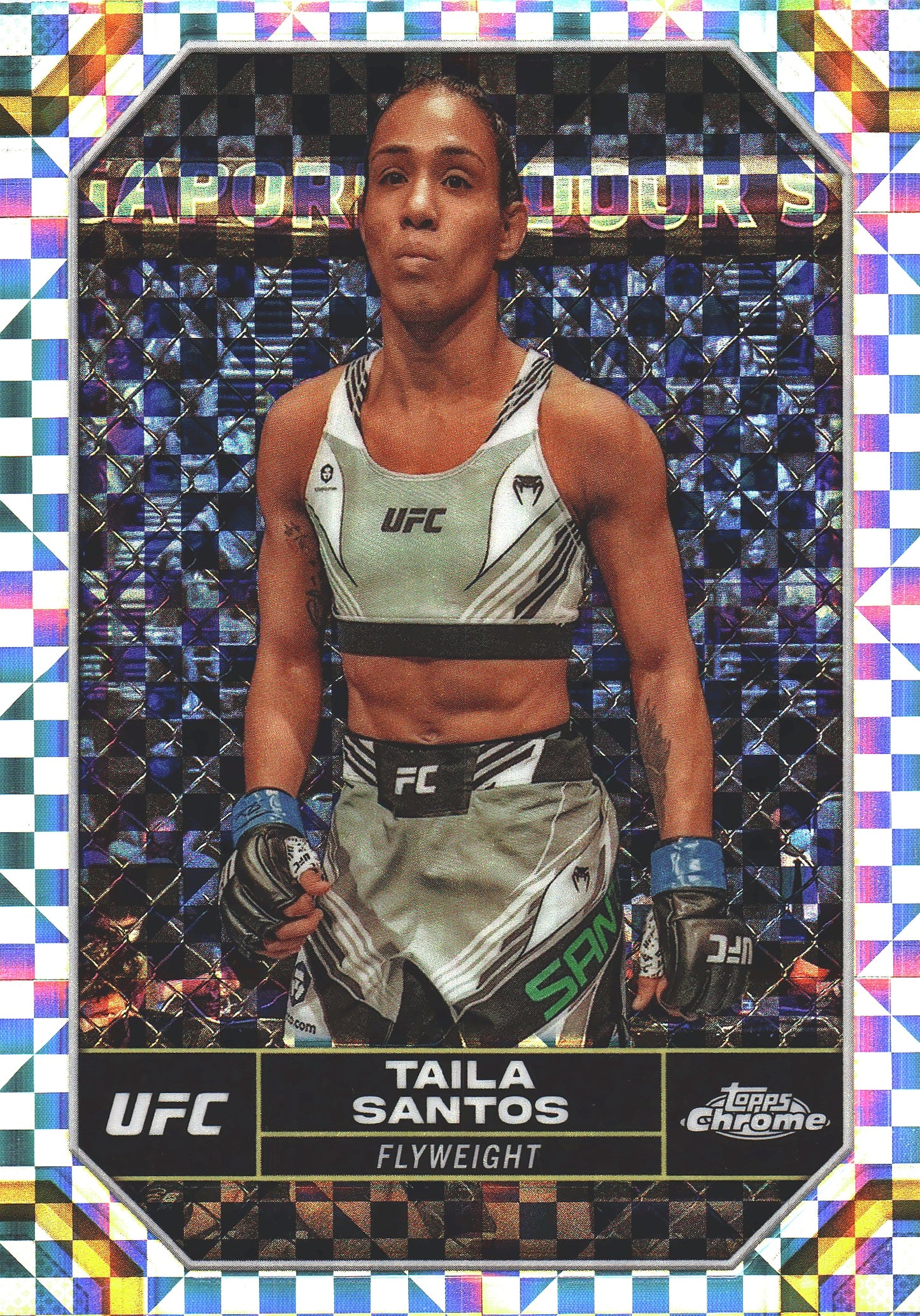 2024 Topps Chrome UFC X-Fractor Taila Santos #184