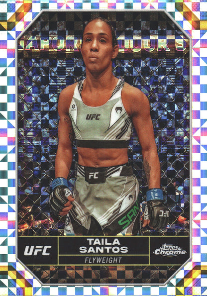 2024 Topps Chrome UFC X-Fractor Taila Santos #184