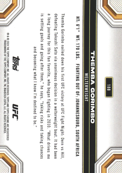 2024 Topps Chrome UFC X-Fractor Themba Gorimbo #188