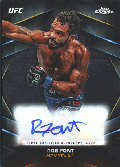 2024 Topps Chrome UFC Veteran Autograph Rob Font #CVA-RFO