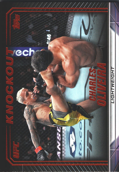 2024 Topps Knockout UFC Orange Charles Oliveira #43