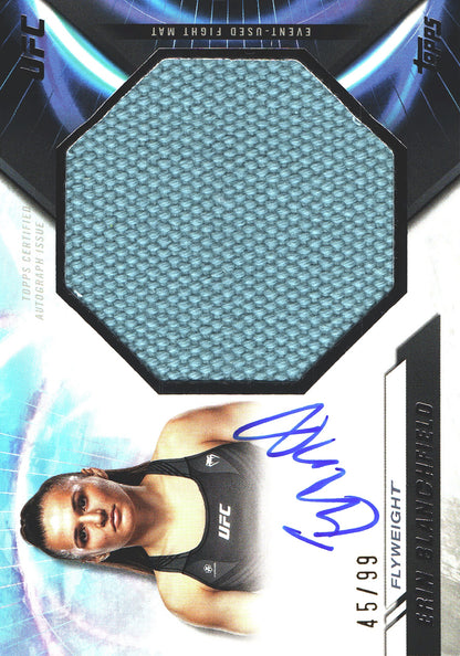 2024 Topps Knockout UFC Autograph Jumbo Fight Mat Relics Erin Blanchfield /99 #AJFM-EB