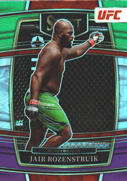 2022 Panini Select UFC Jair Rozenstruik Purple And Green #88