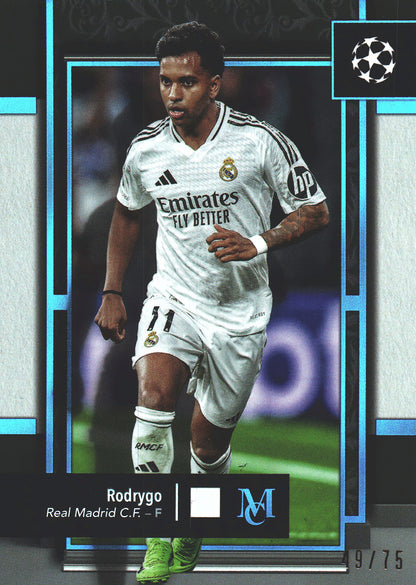 2024 Topps Museum UCC Rodrygo Sapphire /75 #60 Real Madrid CF