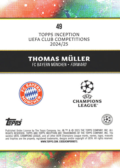 2024 Topps Inception Thomas Muller #49 Bayern Munich