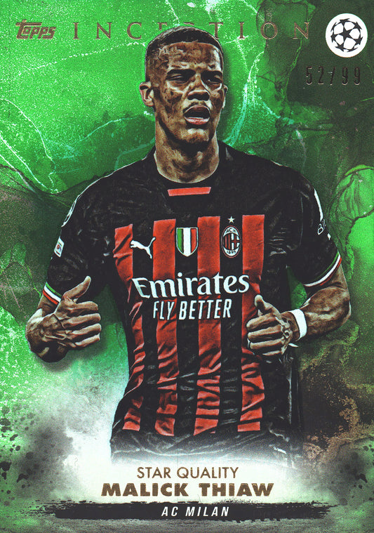 2023 Topps Inception Green /99 Malick Thiaw AC Milan