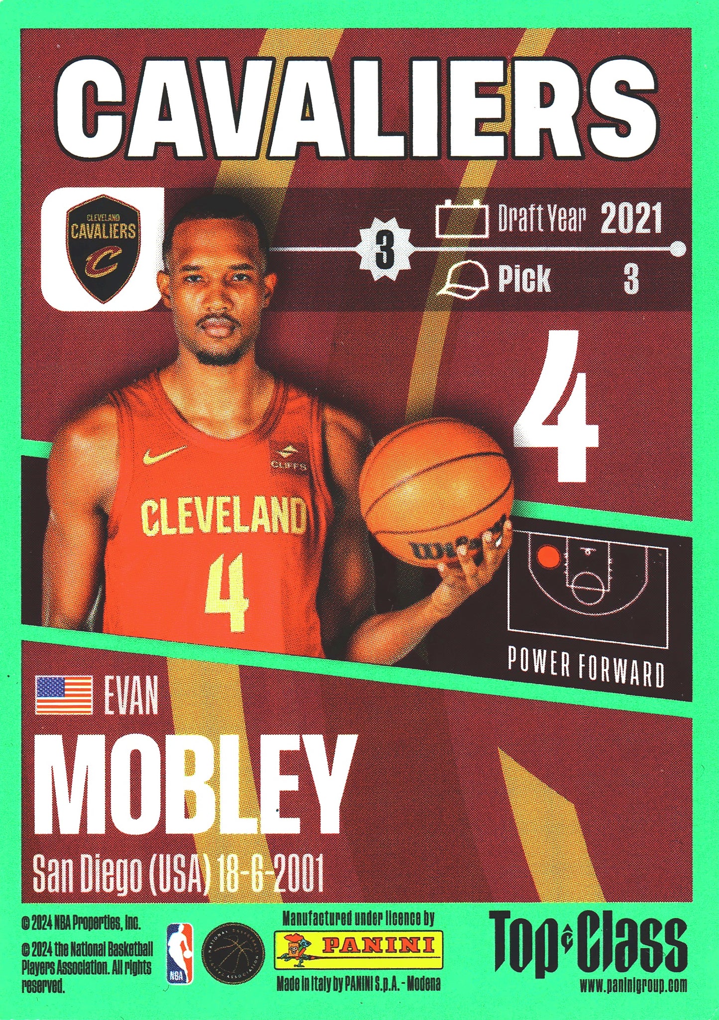 2023 Panini Top Class NBA Evan Mobley #26 Cleveland Cavaliers