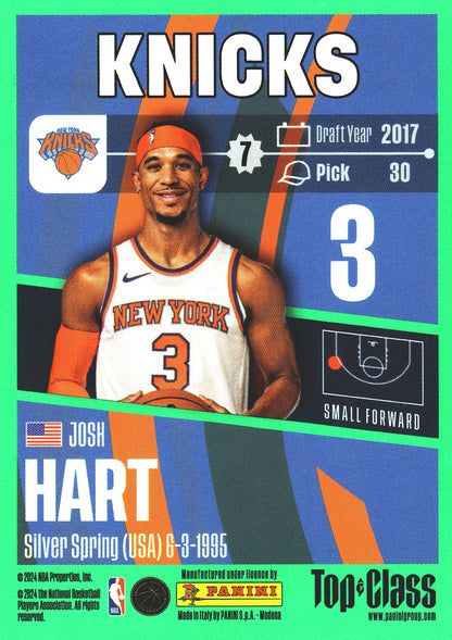 2023 Panini Top Class NBA Josh Hart #45 New York Knicks