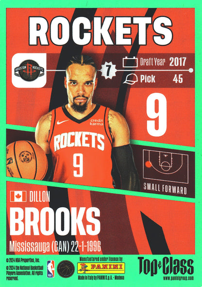 2023 Panini Top Class NBA Dillon Brooks #83 Houston Rockets