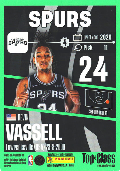 2023 Panini Top Class NBA Devin Vassell #127 San Antonio Spurs