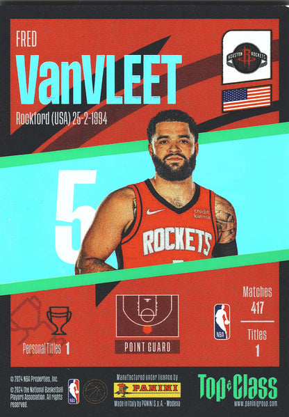 2023 Panini Top Class NBA Fred VanVleet Winner #194 Houston Rockets