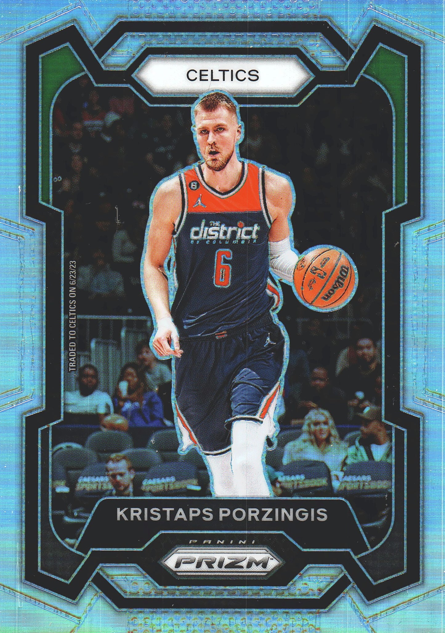 2023 Panini Prizm Kristaps Porzingis Silver #8 Boston Celtics