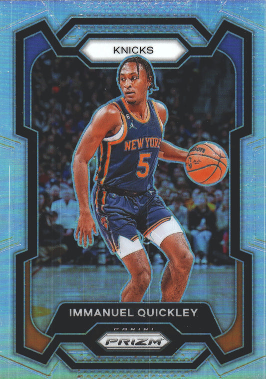 2023 Panini Prizm Immanuel Quickley Silver #33 New York Knicks