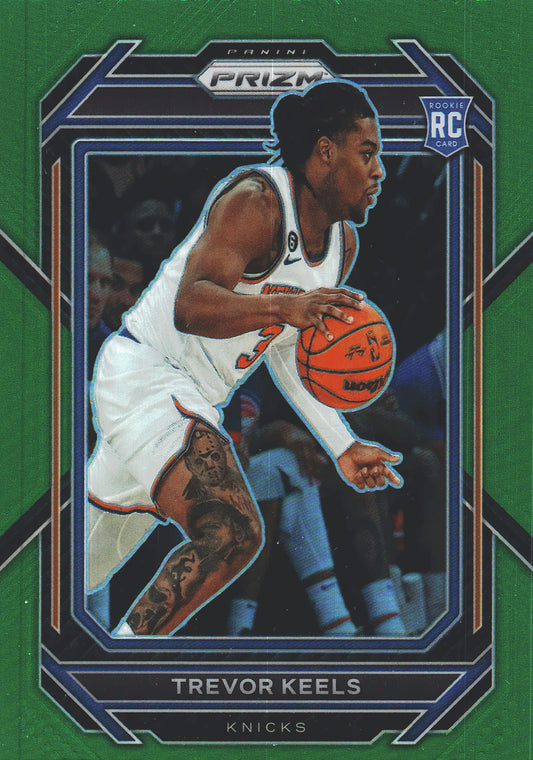 2022 Panini Prizm Trevor Keels RC Green #260 New York Knicks