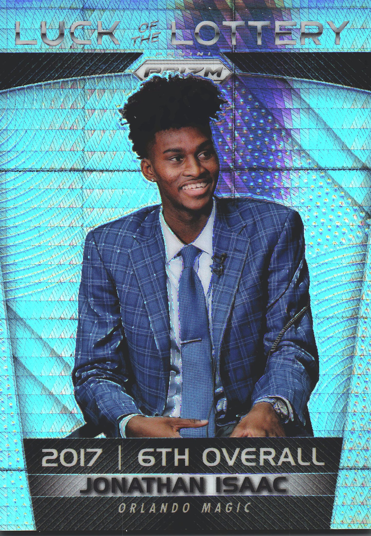 2017 Panini Prizm Luck of the Lottery Hyper Jonathan Isaac #LL-JIS Orlando Magic
