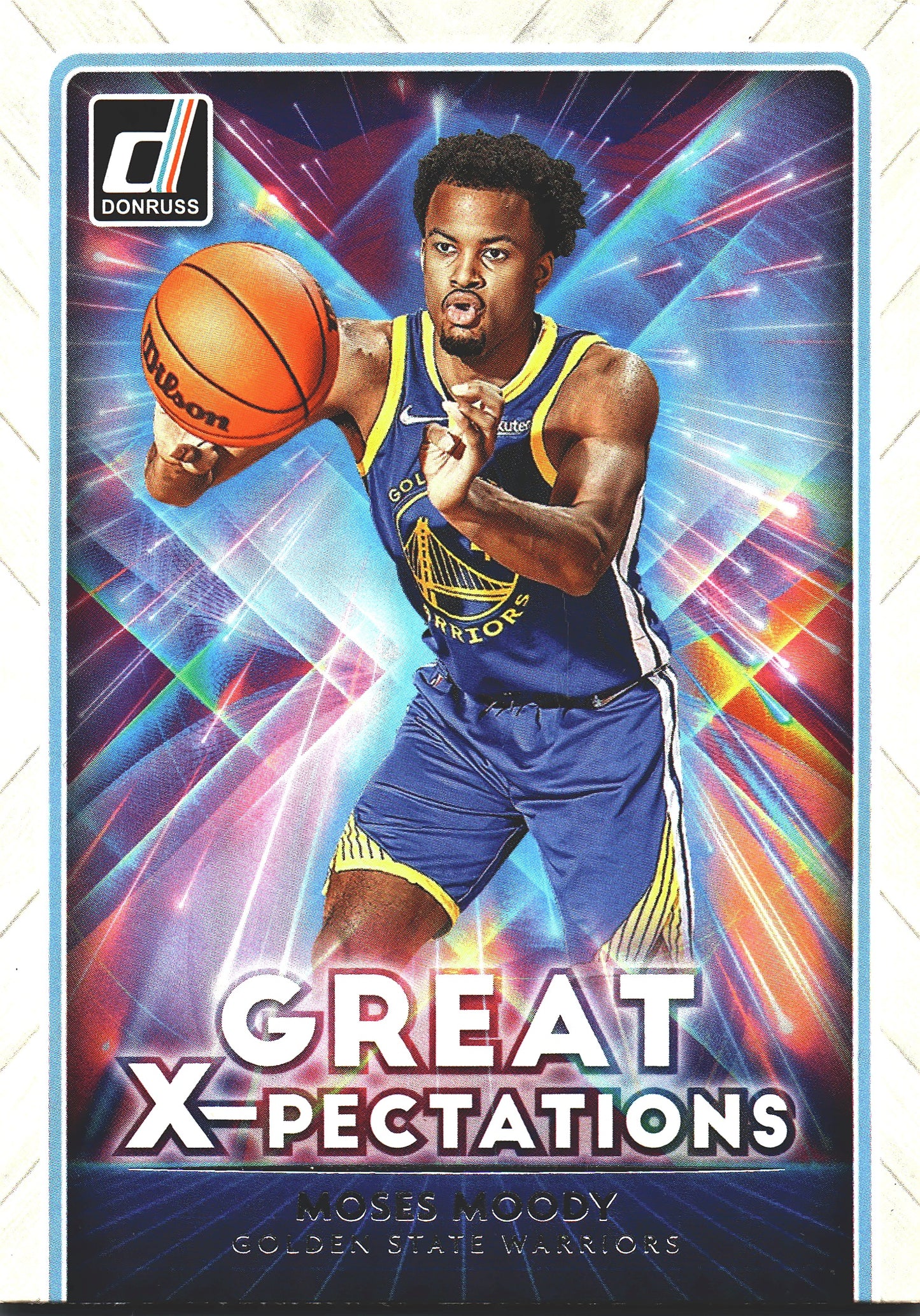2021 Panini Donruss Great X-Pectations Moses Moody #2 Golden State Warriors