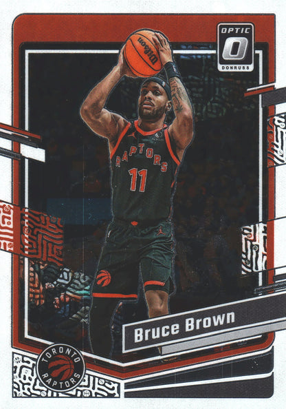 2023 Panini Donruss Optic Bruce Brown #39 Toronto Raptors