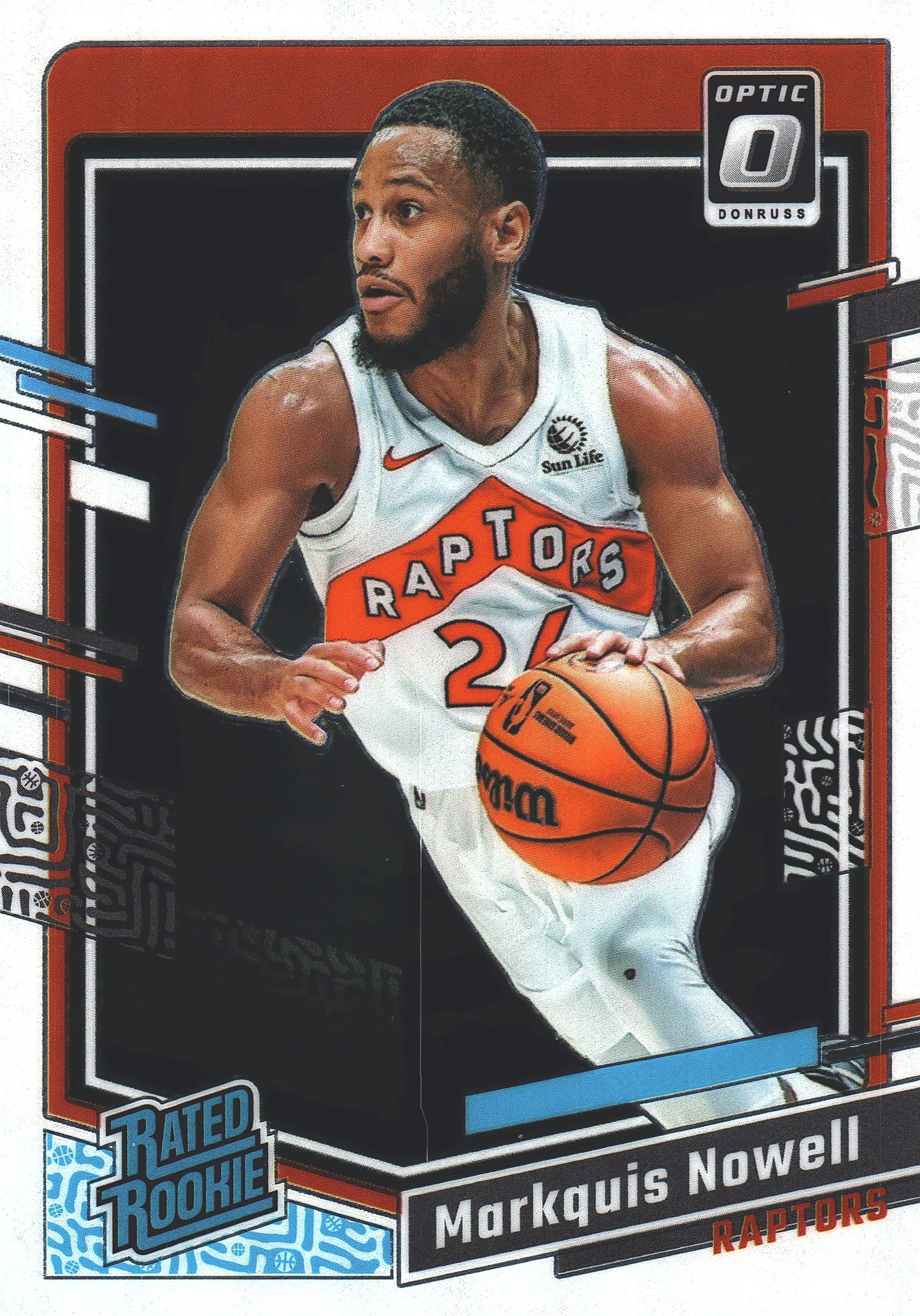 2023 Panini Donruss Optic Markquis Nowell Rated Rookie RC #236 Toronto Raptors