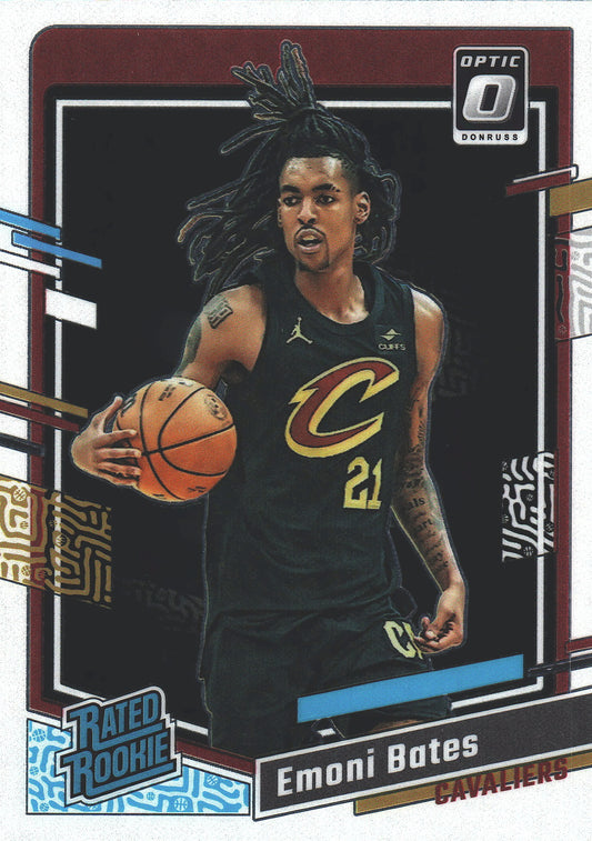 2023 Panini Donruss Optic Emoni Bates Rated Rookie RC #241 Cleveland Cavaliers