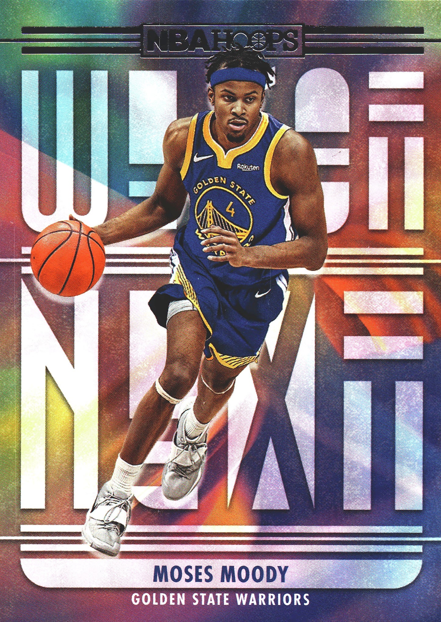 2021 Panini Hoops We Got Next rc Moses Moody #14 Golden State Warriors