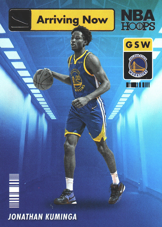 2021 Panini Hoops Arriving Now Jonathan Kuminga RC #4 Golden State Warriors