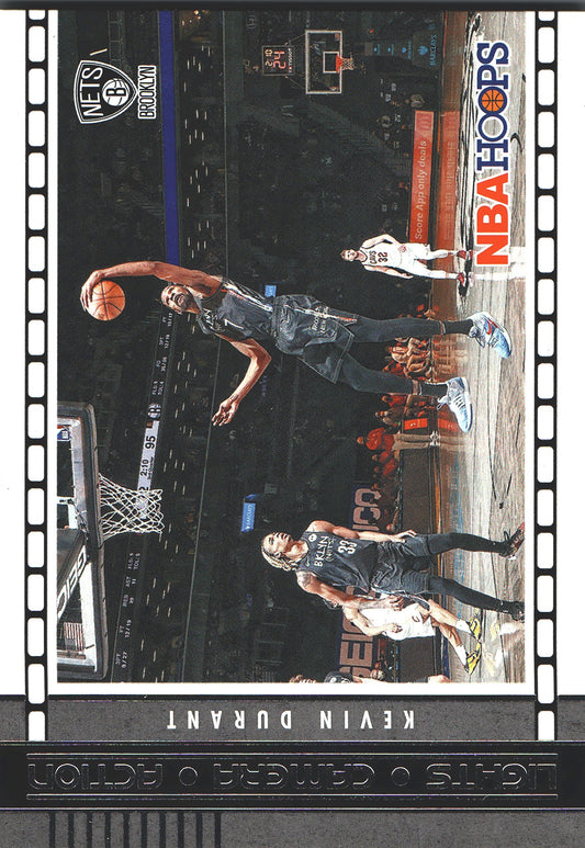 2021 Panini Hoops Lights Camera Action Kevin Durant #29 Brooklyn Nets