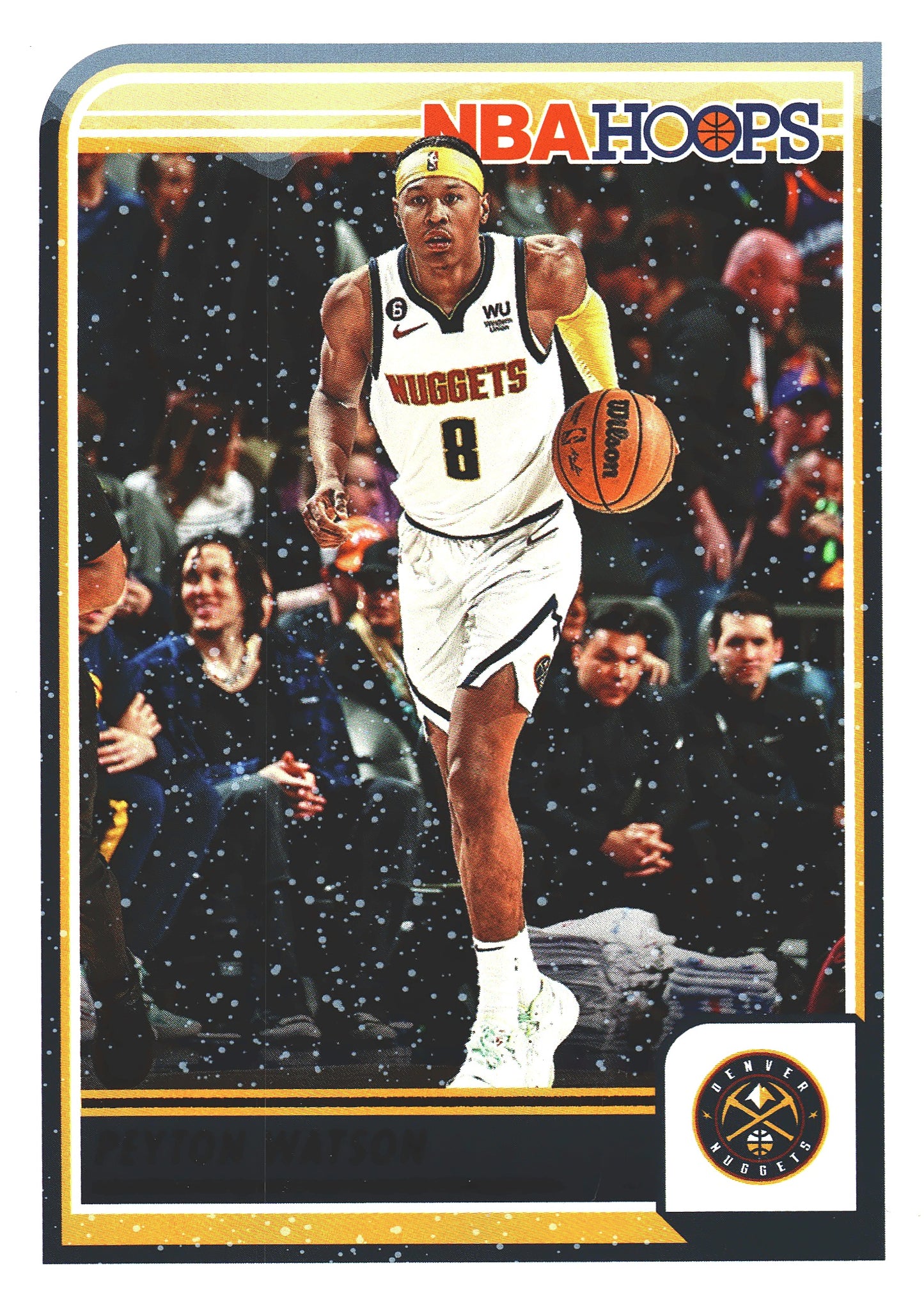 2023 Panini Hoops Winter Peyton Watson #91 Denver Nuggets