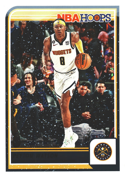 2023 Panini Hoops Winter Peyton Watson #91 Denver Nuggets