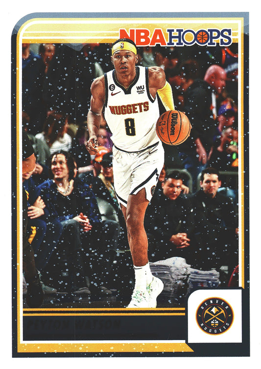 2023 Panini Hoops Winter Peyton Watson #91 Denver Nuggets