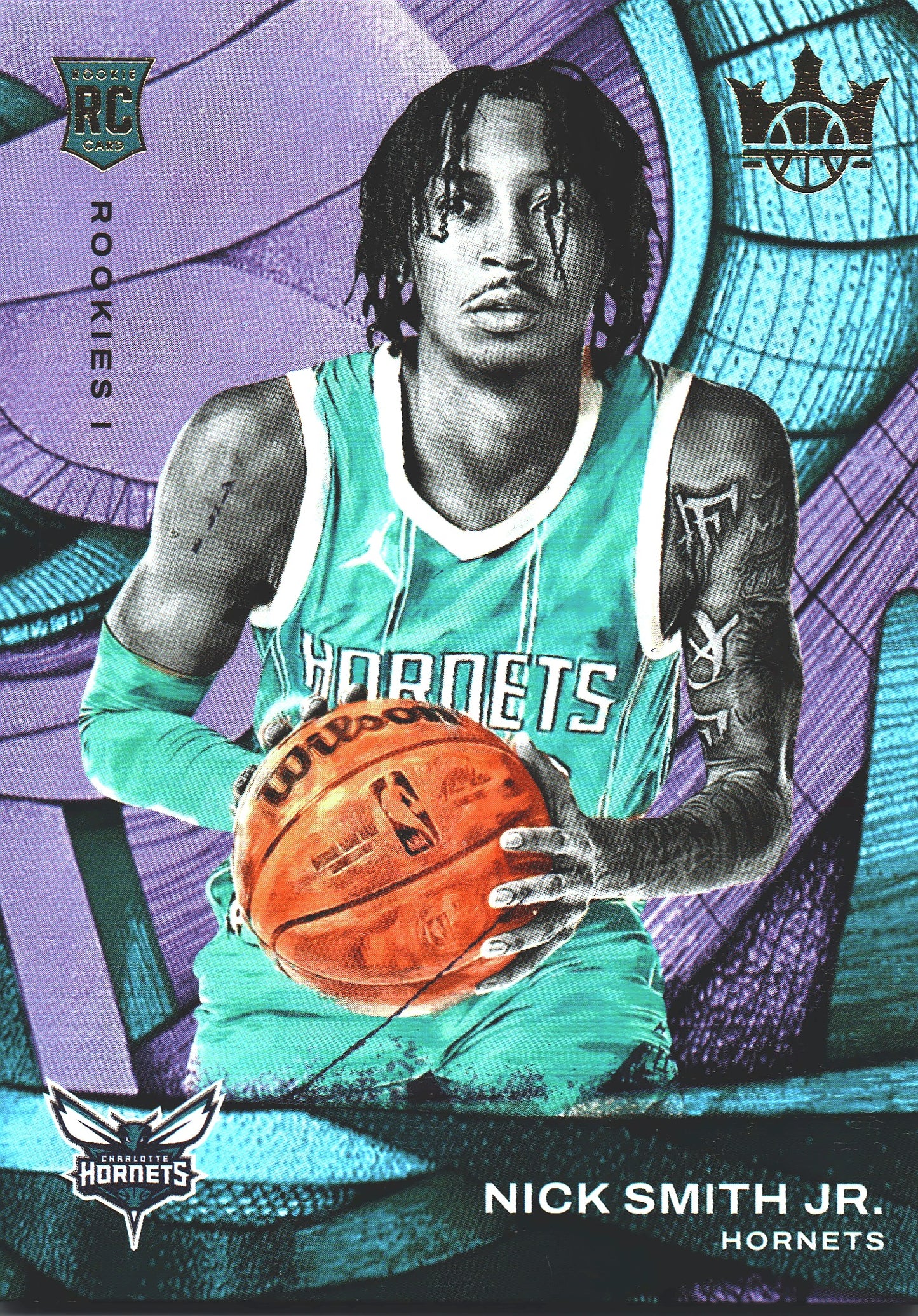 2023 Panini Court Kings Nick Smith Jr. RC Level 1 #76 Charlotte Hornets