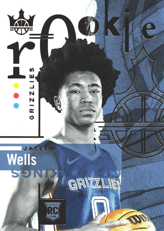 2024 Panini Court Kings Jaylen Wells RC Level 1 #09 Memphis Grizzlies