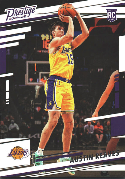 2021 Panini Chronicles Prestige Austin Reaves RC #61 Lakers