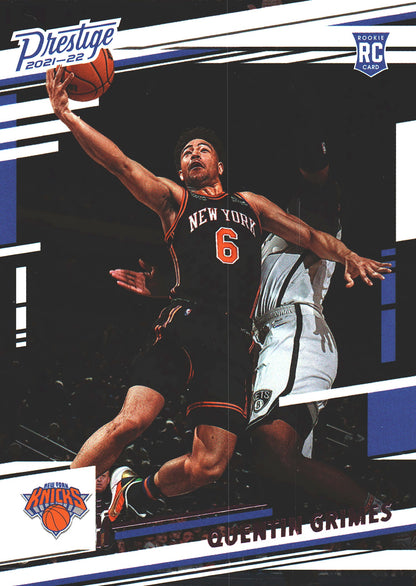 2021 Panini Chronicles Prestige Pink Quentin Grimes RC #57 Knicks