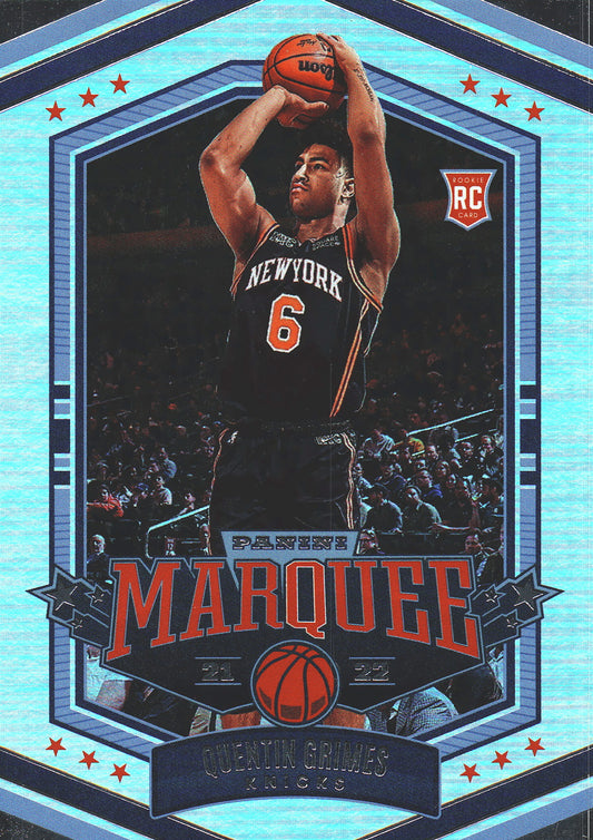 2021 Panini Chronicles Marquee Quentin Grimes RC #354 Knicks