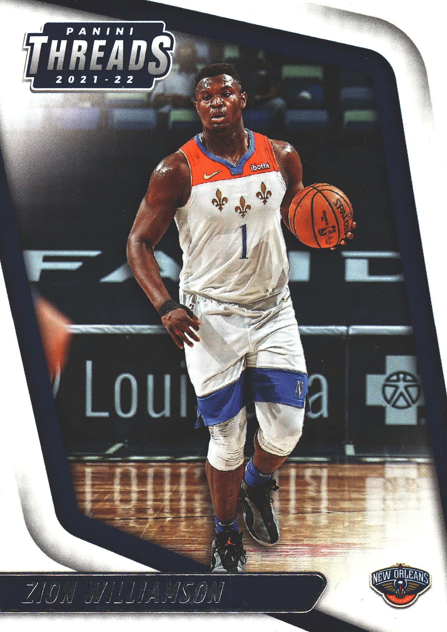 2021 Panini Chronicles Threads Zion Williamson #1 Pelicans