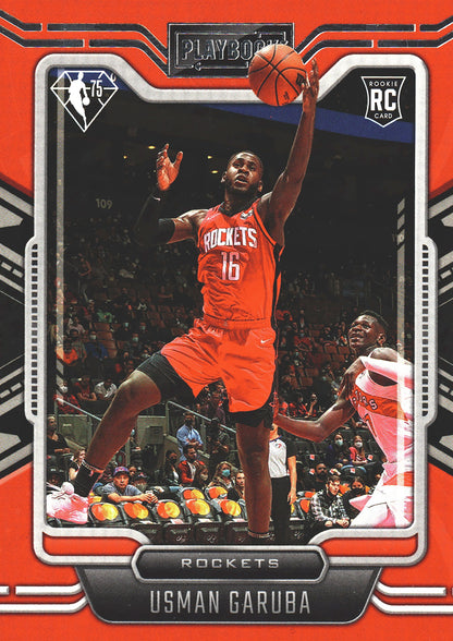 2021 Panini Chronicles Playbook RC Usman Garuba #280 Rockets