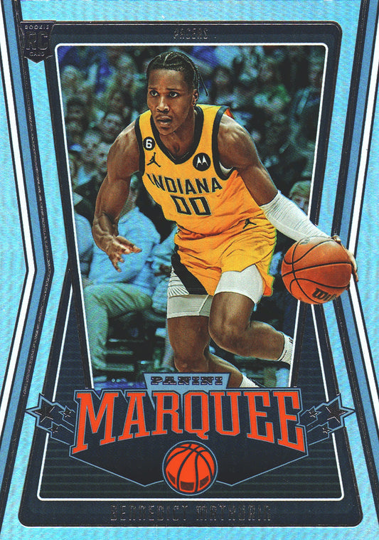 2022 Panini Chronicles Marquee RC Bennedict Mathurin #265 Pacers