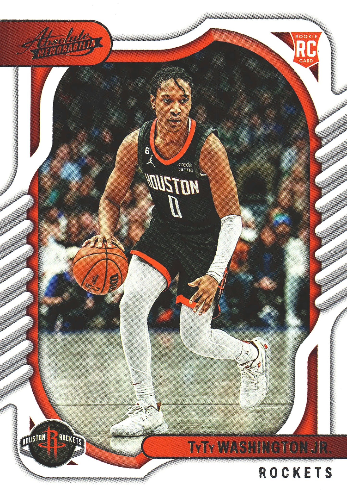 2022 Panini Chronicles Absolute TyTy Washington Jr RC #133 Rockets