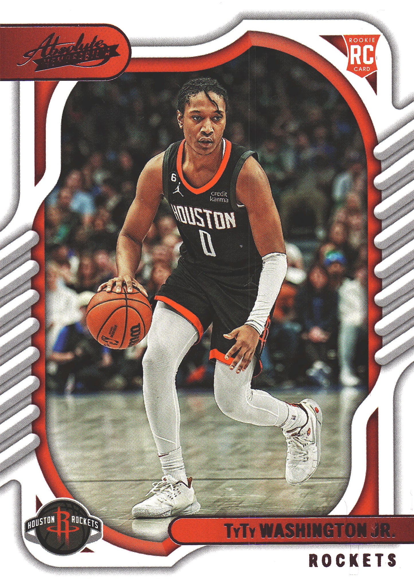 2022 Panini Chronicles Absolute Pink TyTy Washington Jr RC #133 Rockets