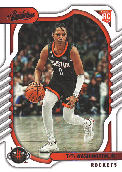 2022 Panini Chronicles Absolute Pink TyTy Washington Jr RC #133 Rockets