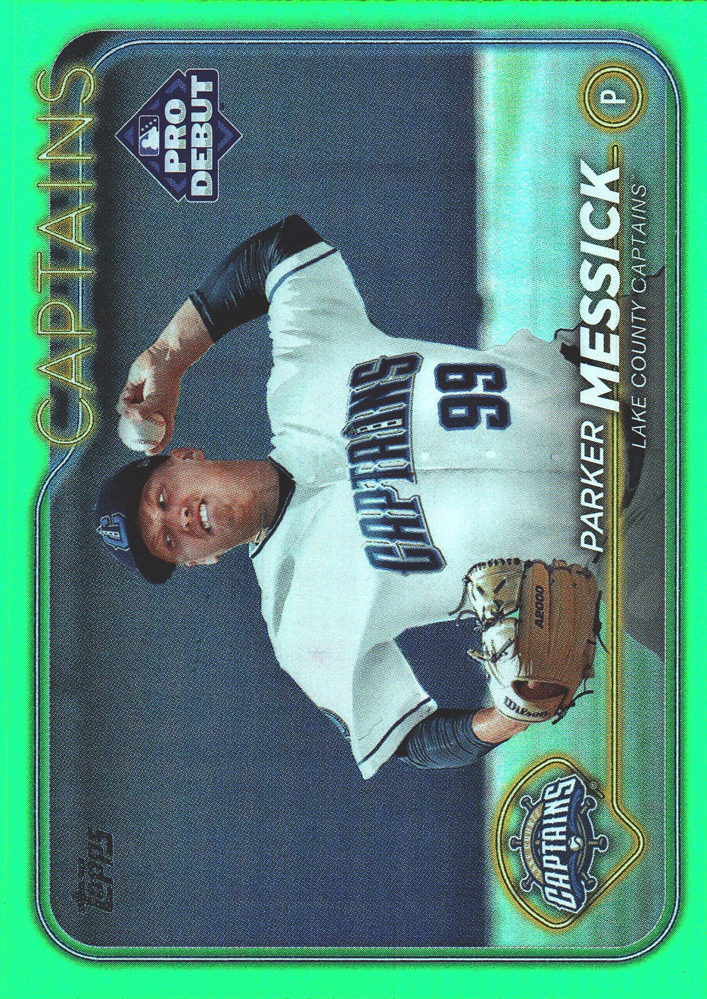 2024 Topps Pro Debut Green Foil Parker Messick /99 #PD-147 Lake County Captains